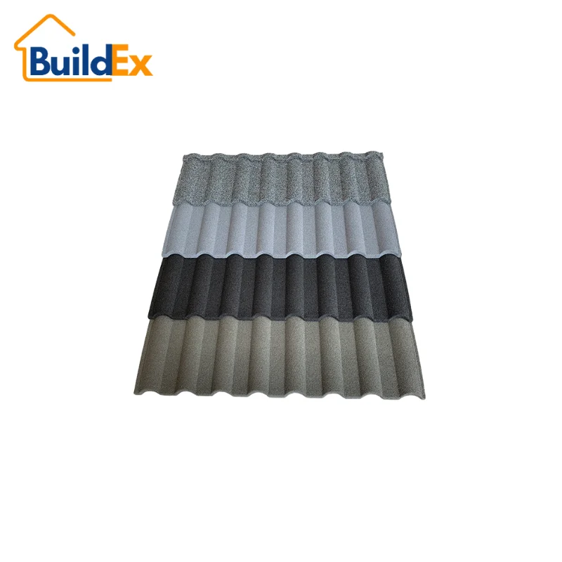 Custom modern design factory bonded stone coated tiles roofs are a popular panel material for new Home ownership schemes
