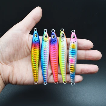 CHEERY RTS-308 20g-60g Vertical Jig Metal Artificial Hard Bait Jigging Lure Sardine Shape Various Colors – Metal Jig – view 4