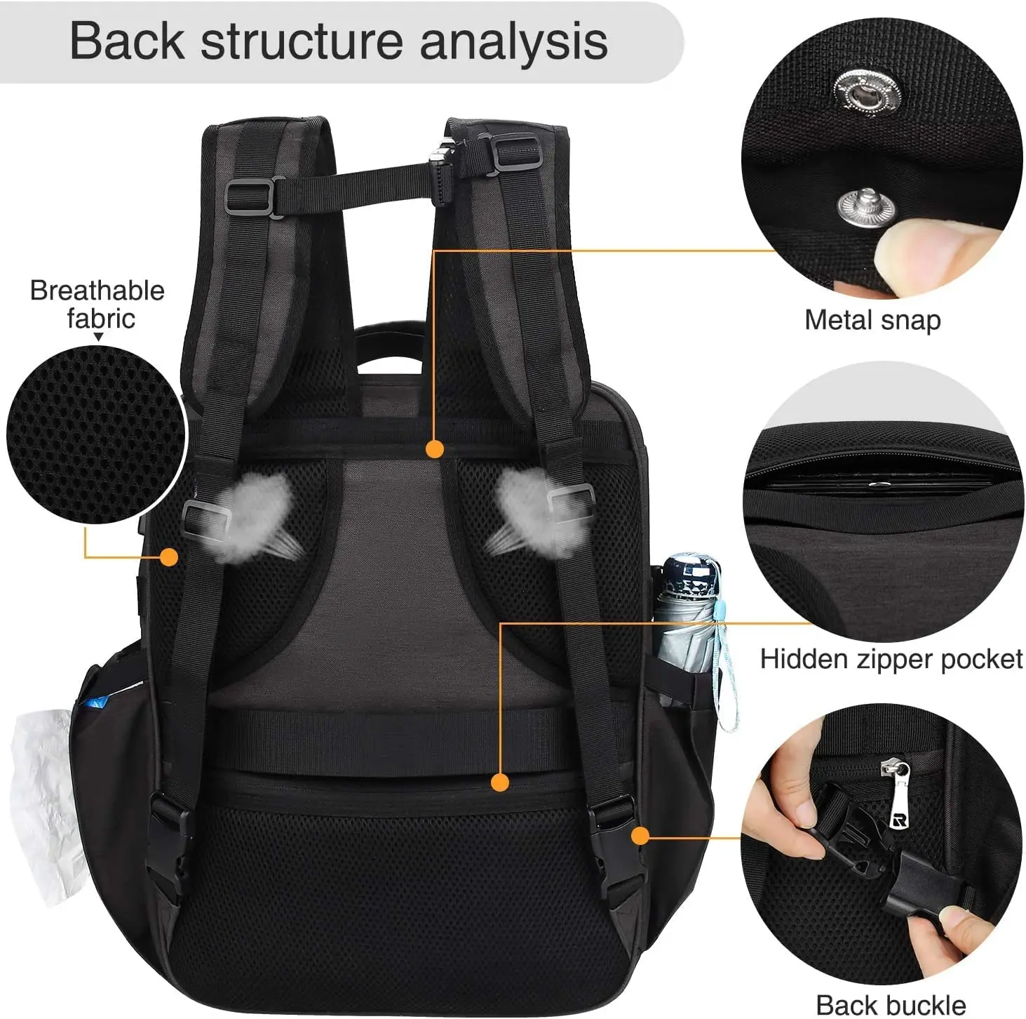 Waterproof Travel Large Makeup Case Backpack Cosmetic Storage Makeup