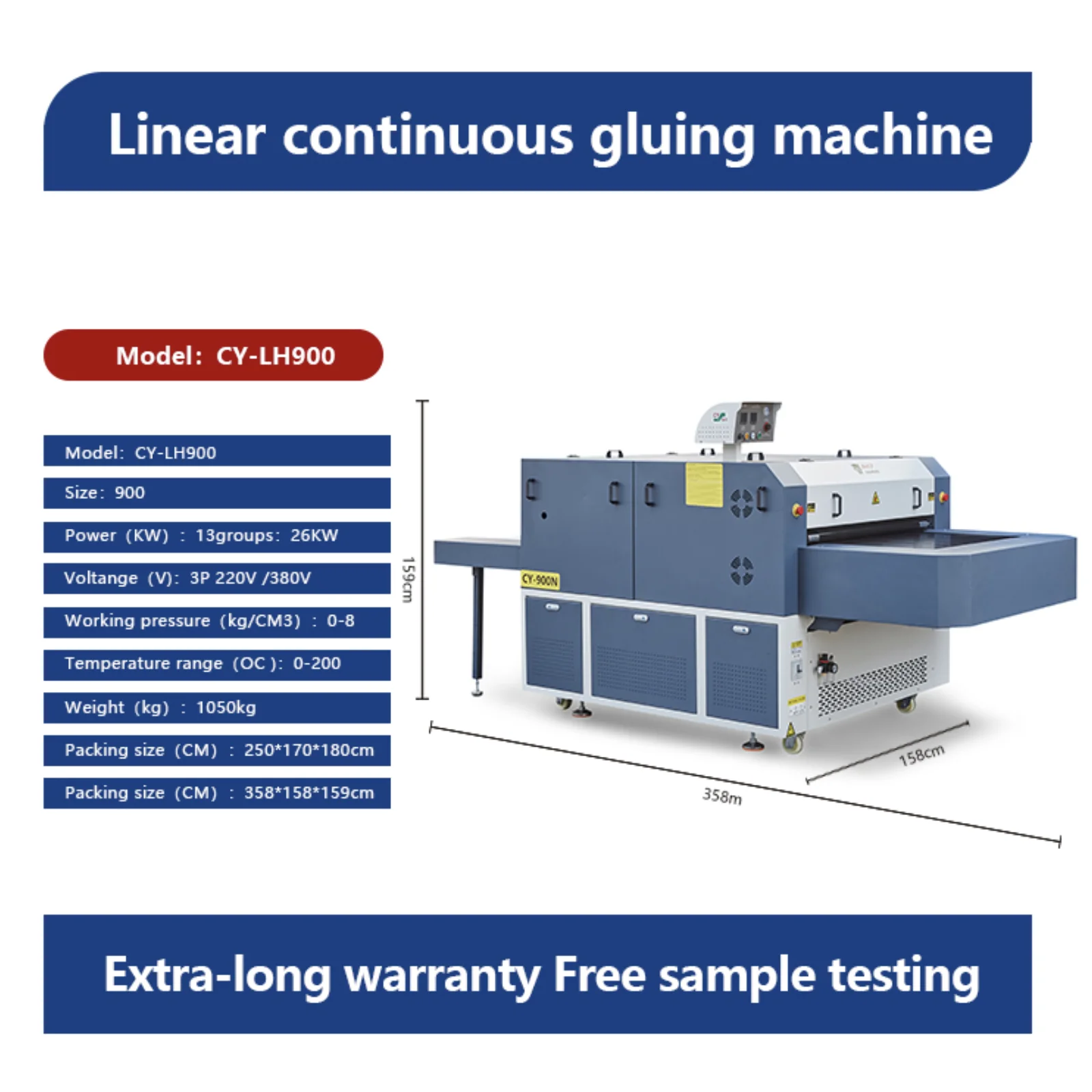 The Fusing Work of the Entire Fabric T-Shirts Hot Drilling Luggage Straight Linear Continuous Fabric Fusing Press Machine