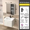 SKU-01-61 cm ceramic basin - white cabinet