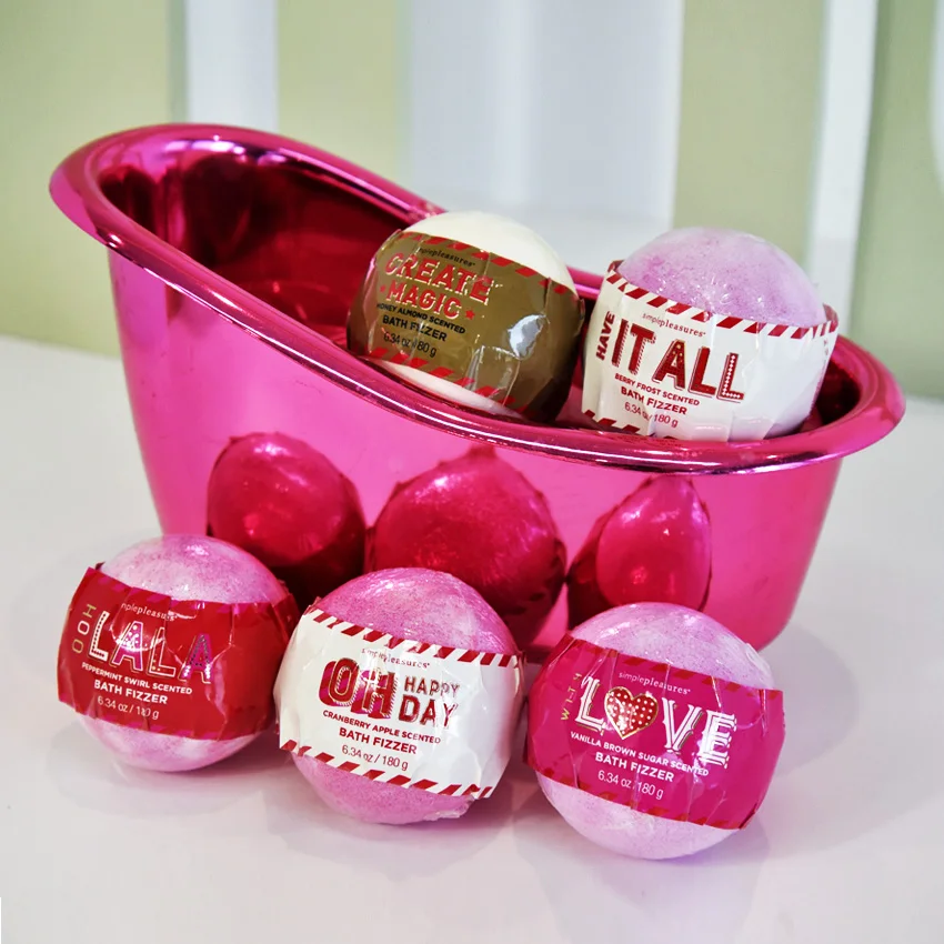 Wholesale Oem Bathtub Package Custom Bath Bomb Gift Set Bath Fizzer