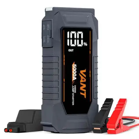 Vant Hot Selling 5000A 12V MultiFunction Car Battery Jump Starter Mini Power Bank Portable Car Jump Starter for Car