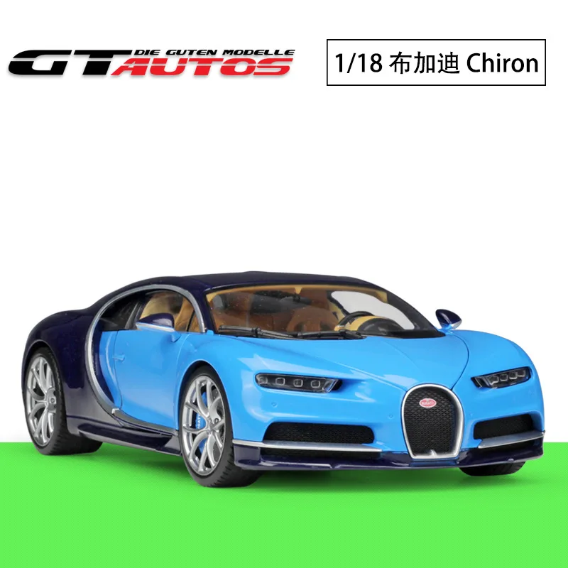 Modellino Diecast Welly Bugatti Chiron 4.5&Prime; &ndash; Auto Giocattolo Da Collezione, 43738D