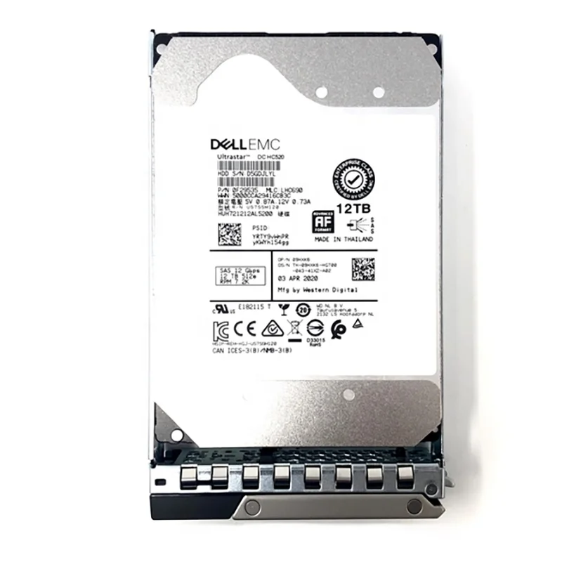 Dell Server HDD 12TB - High Capacity & Reliable Performance