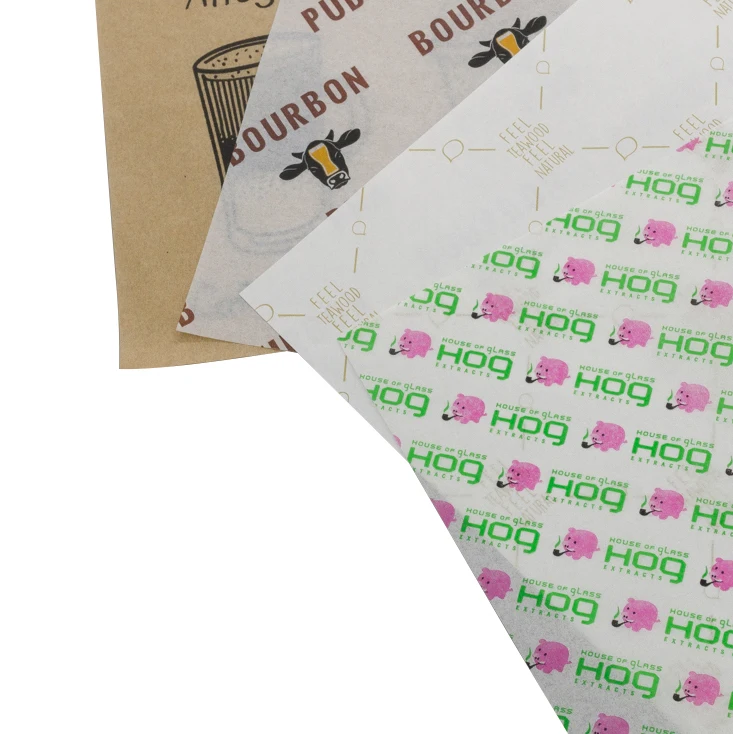 10,000 Custom Printed Food Wrapping Paper 40 GSM Oilproof, Greaseproof 