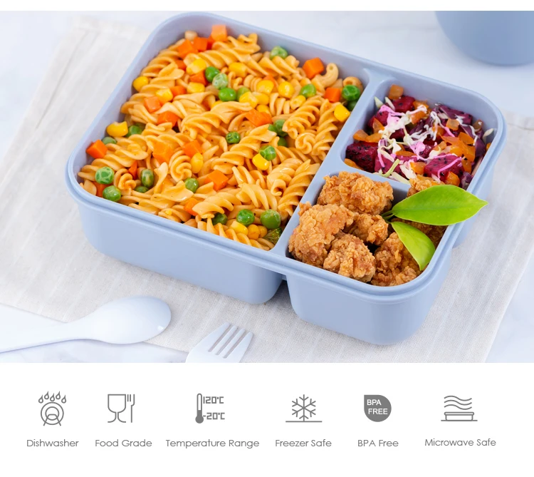 High Quality Pp Food Packaging Grade Plastic Lunch Boxes Container