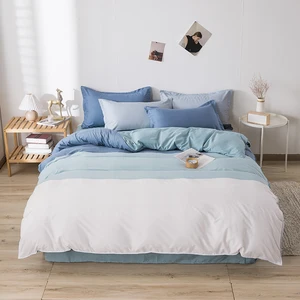 Factory Price Luxury Microfiber Polyester Printed Bedding 4 Pcs Soft Organic Duvet Cover Bed Flat Fitted Sheets Set