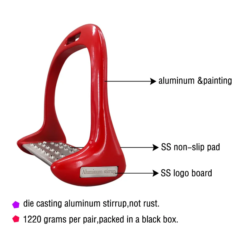 Horse Stirrup With Stainless Steel Antislip Pad Lightweight Safety
