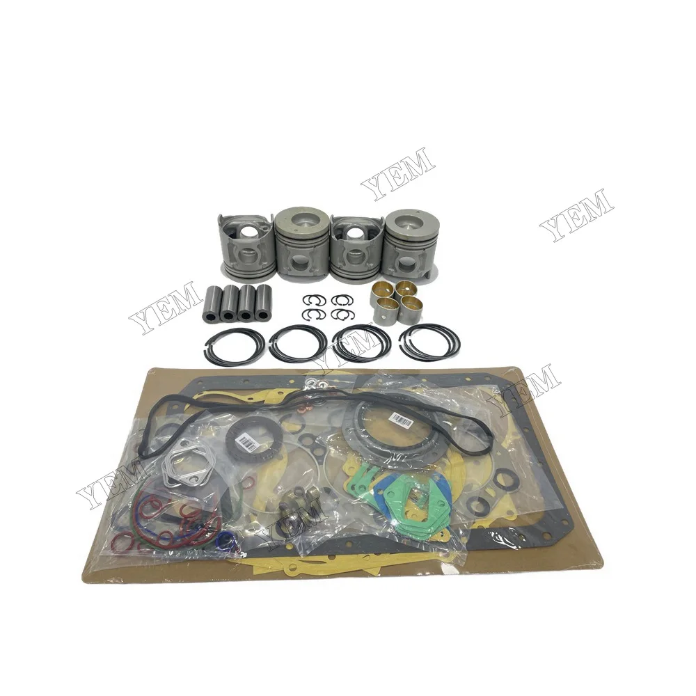 Engine Rebuild Kit With Piston Ring Cylinder Gaskets Compatible for Mitsubishi 4D34 Engine Parts Factory 5