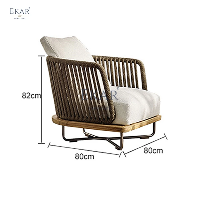 New durable waterproof rattan woven outdoor sofa factory