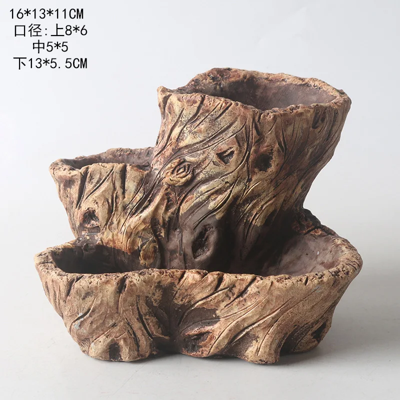 Alibaba.com: Creative Retro Imitate Tree Stump Planters, Large Outdoor ...