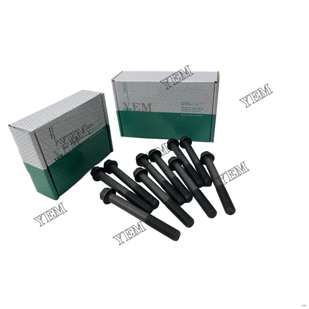 4FB1 Cylinder Head Bolt for Isuzu Tractor Excavator Mowers Engine Repair Parts for Isuzu Cylinder Head Screw