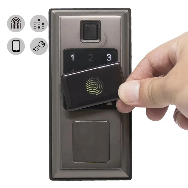 digital lock two side finger print