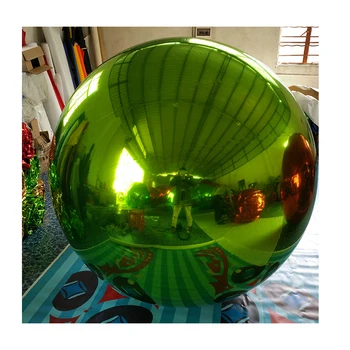 Top quality Christmas decoration disco mirror ball inflatable  colorful mirror ball for advertisement