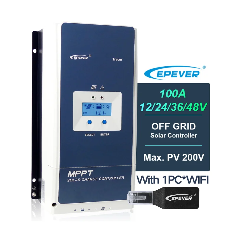 Epever Tracer10420an 100a Mppt Solar Charge Controller Epever With Wifi ...