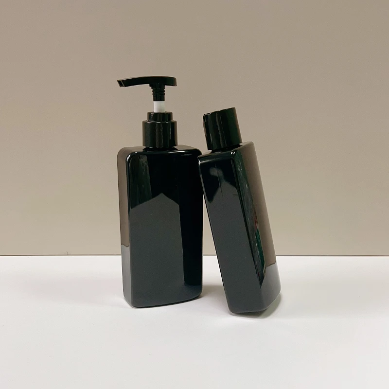 Wholesale Rectangular Pet Empty Cosmetic Plastic Emulsion Pump Bottle 250ml Shampoo