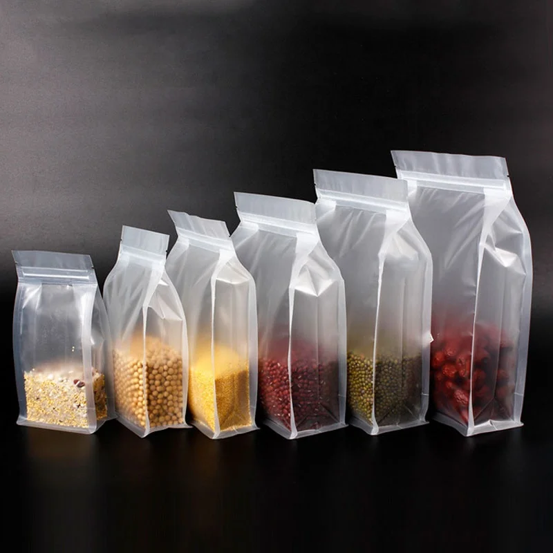 Transparent Self Sealing Frosted Bag Flower Tea Food Sealing Bag