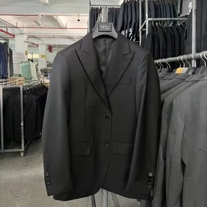 2026 Trendy Collection Business Casual Single Breasted Plus Size Office Bank Suit Blazer Italian Style Waterproof Men Wedding