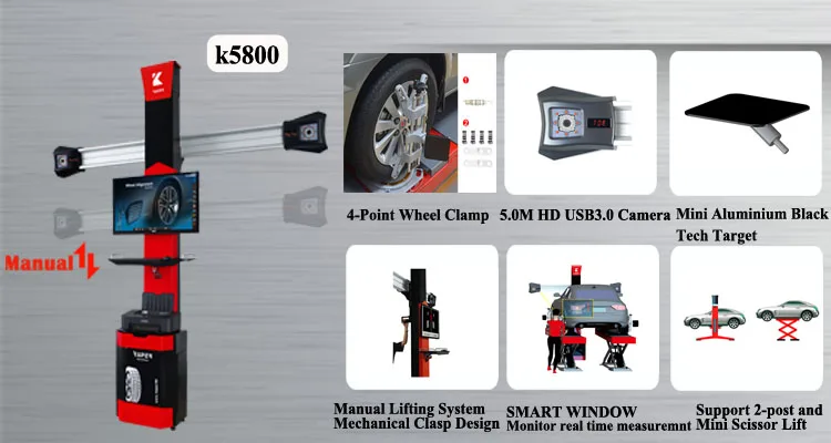2019 Most Popular Combo of Repair Equipment 3D Wheel Alignment