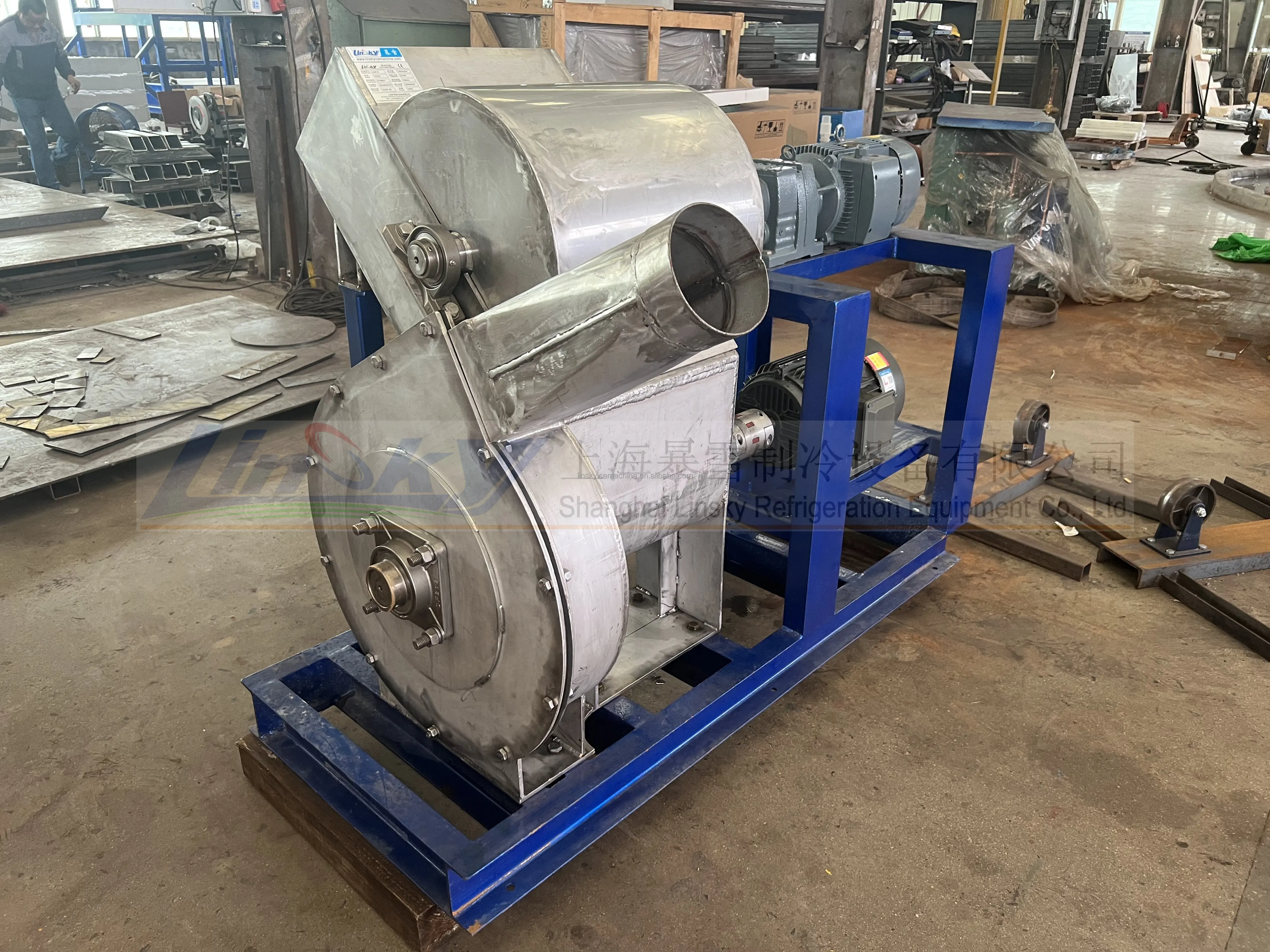 Ice Crusher Blower Ice Block Crusher Equipment