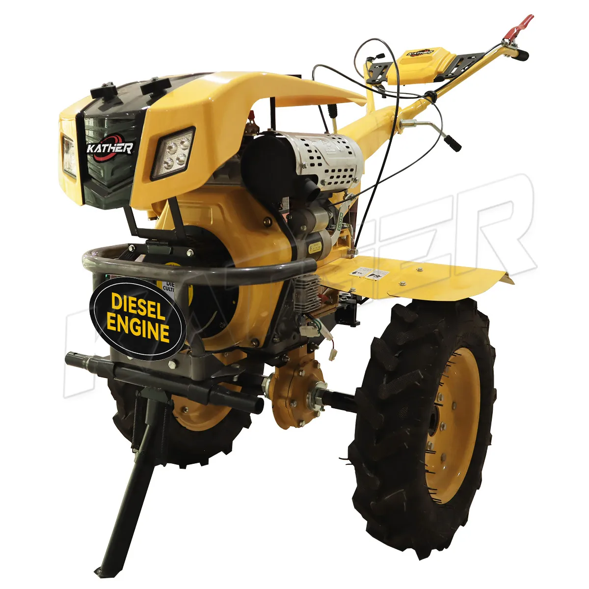 Mini 5k 7k 9k 12k Zemědělské Stroje Zahradní Traktor Kypřiče Rotační Naftový Motorový Kypřič Půdní Upravovací Stroj