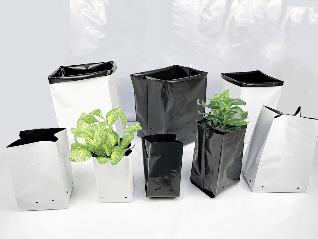 High Quality Small to Large Customize Black Polyethylene Plastic Plant Grow  Bags for Seedling Cultivation - Main Image