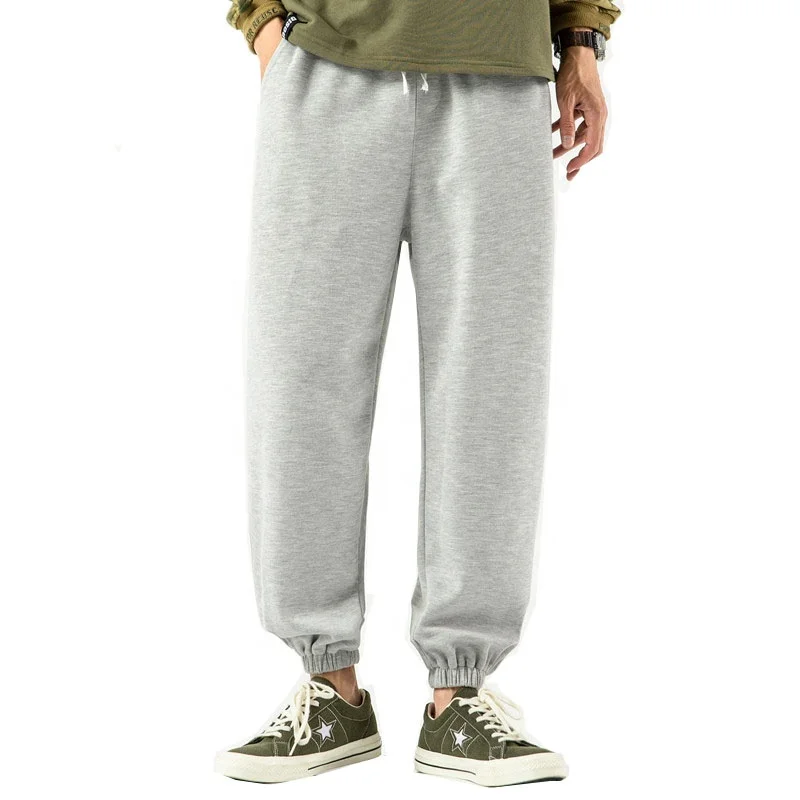 JL0227B Streetwear French Terry Flared Jogger Sweatpants Cotton Flare Sweat Pants Men Puff Printing Sweatpants Men