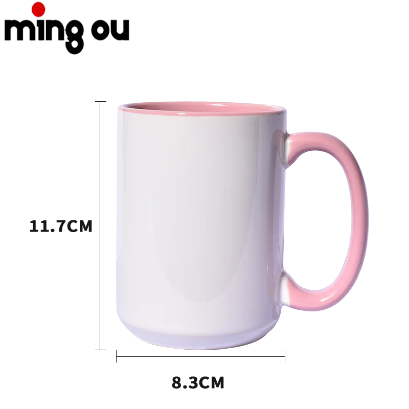 Unique Coffee Mug Sublimation Mug Ceramic Cup 15oz Mugs With Inner And