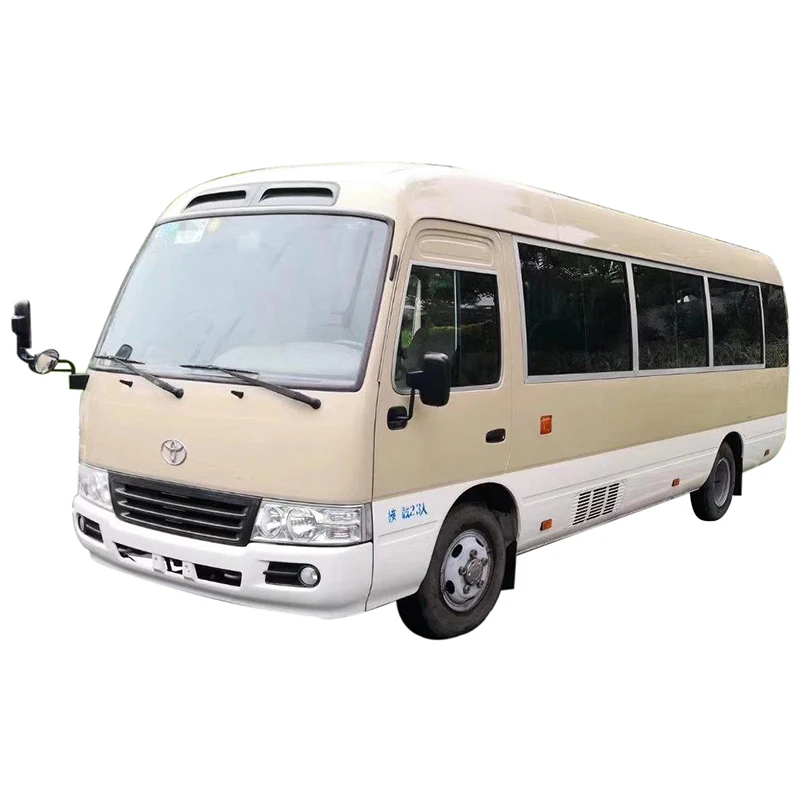 Low Price Japan Original Used Coaster Mini Bus With 3RZ Engine Swing Door For Africa