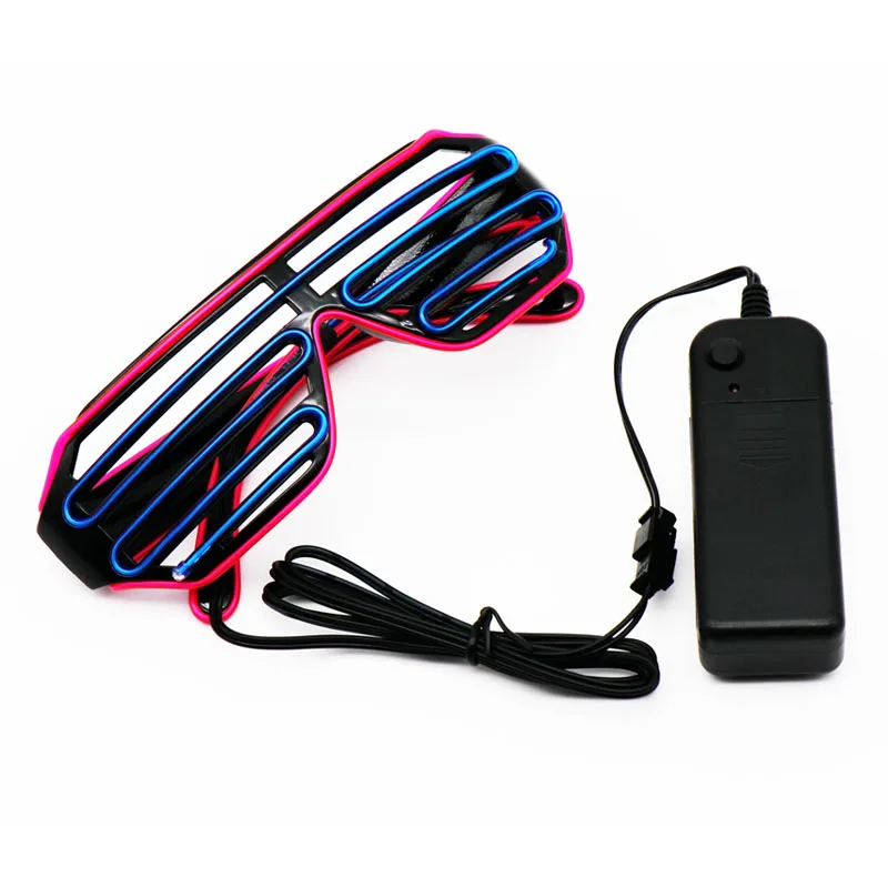 LED Glasses Flashing EL Wire Luminous Party Decorative Lighting Classic Gifts Bright Light Activing Props Festival Party Gifts