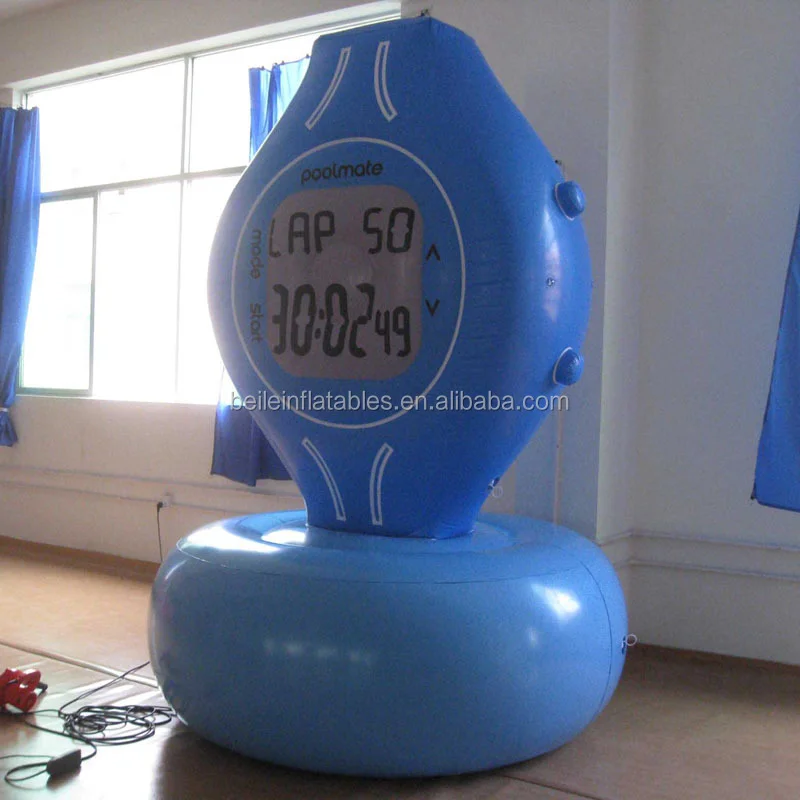 Reloj inflable de suministro, modelo de publicidad|