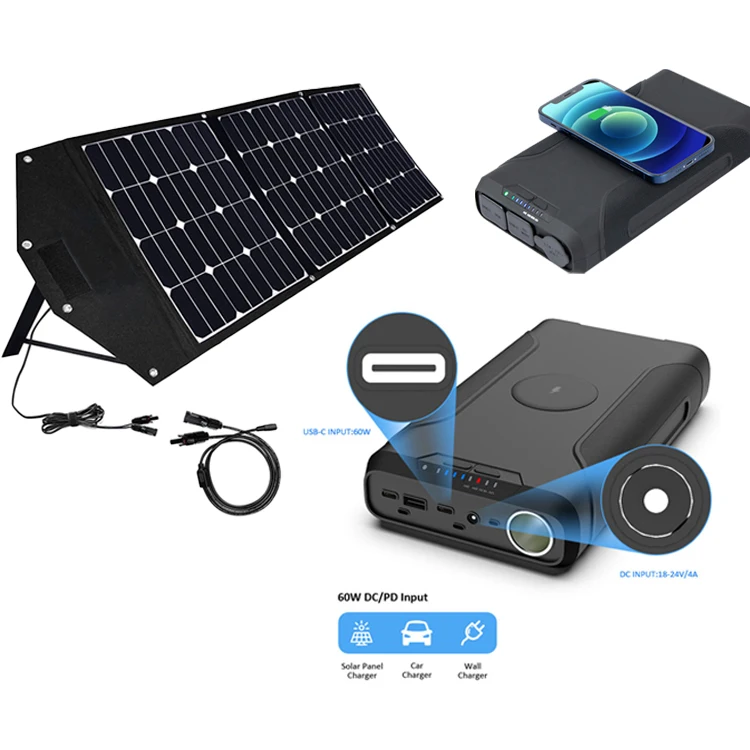 New Trend 2022 Solar Pover Bank Fast Charging 12V With Cigarette Lighter  72000Mah Wireless Power Bank for Laptop Pc of 80000Amh