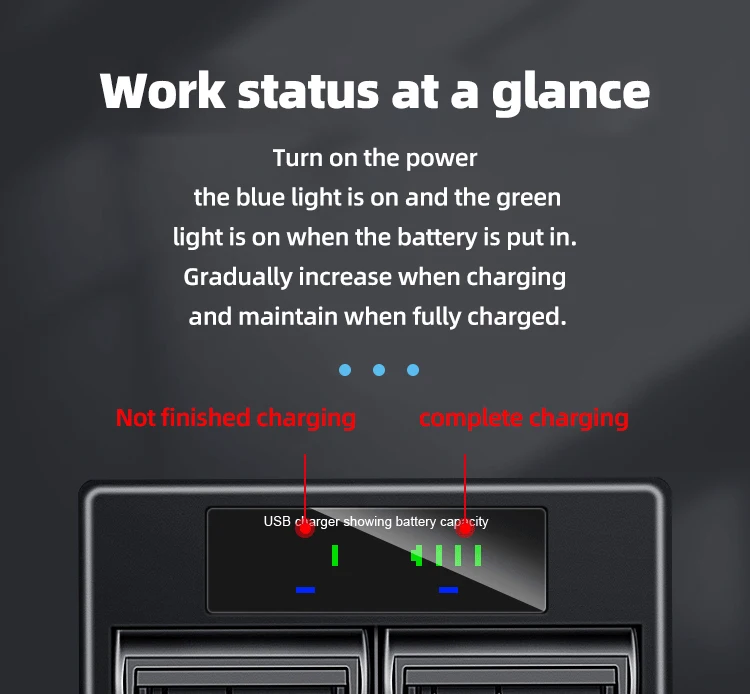 New Suitable for Sony NP-F970 NP-F960 F970 F960  Dual Battery Charger Camera Battery Type-c+USB Dual Charge factory