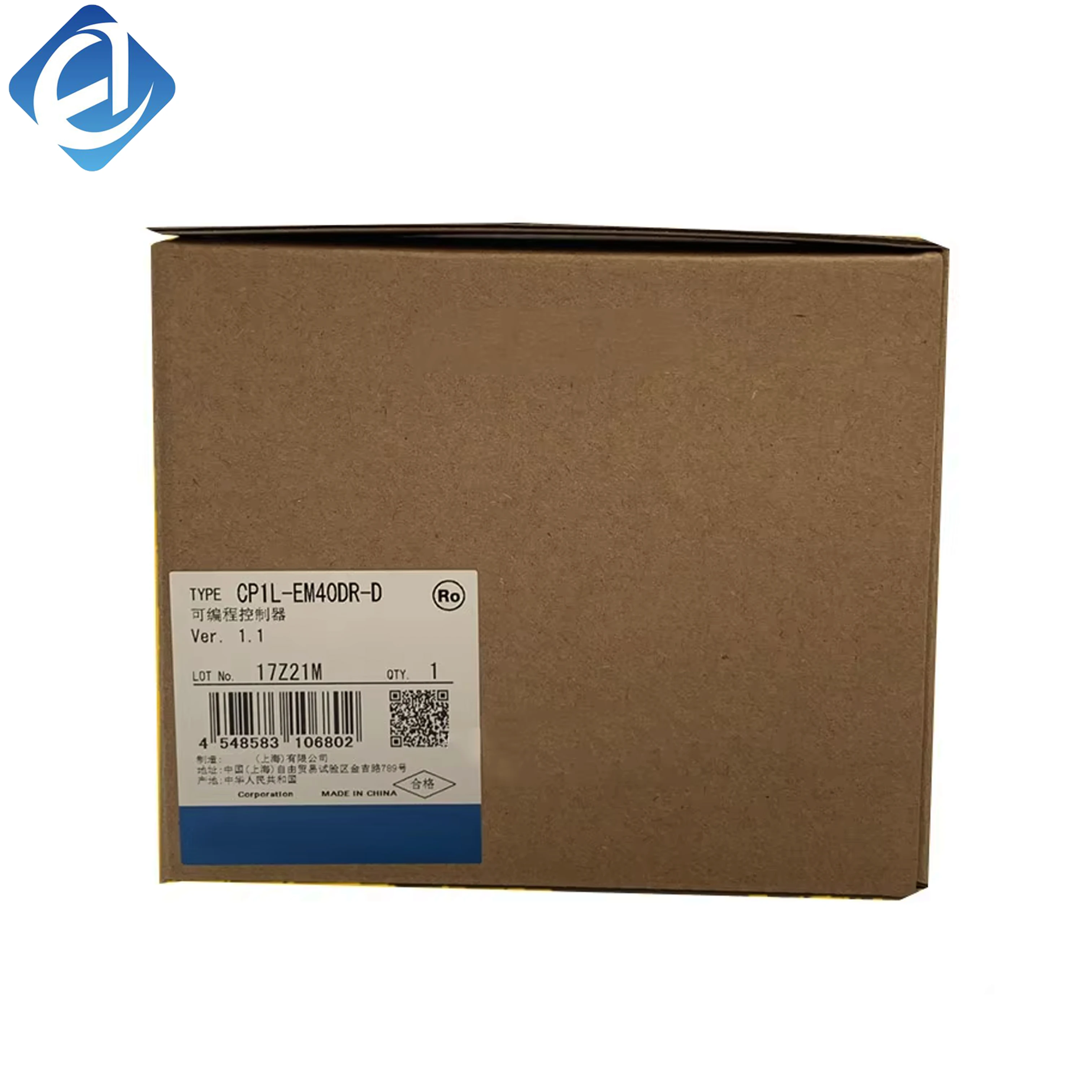 New Original Omron CP1L series compact DC relay PLC. With 40 I/O points, stable logic control, reliable relay output and convenient programming. Widely used in small automated machinery, equipment control and general industrial automatic control systems.