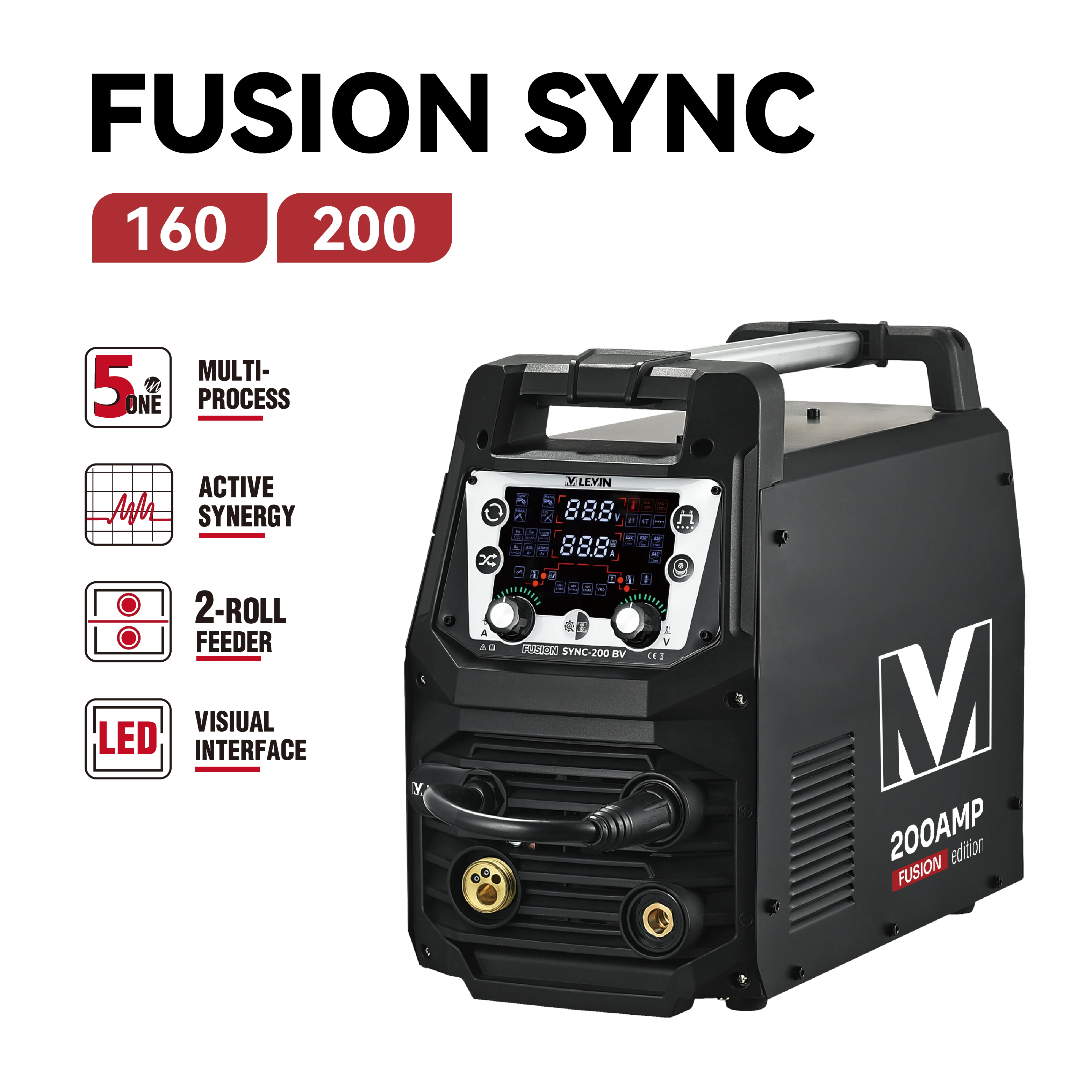 LEVIN 5-in-1 Multi-Process Igbt Inverter Mig Welding Machine 200 Amp