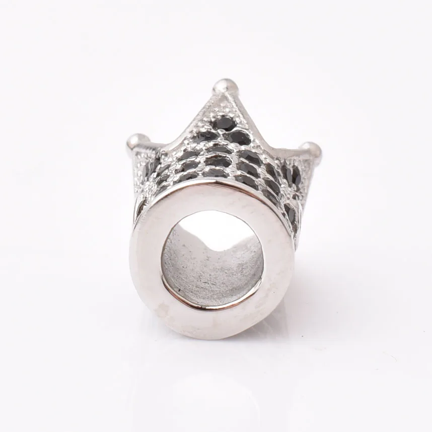 jewelry findings stainless steel charm crown