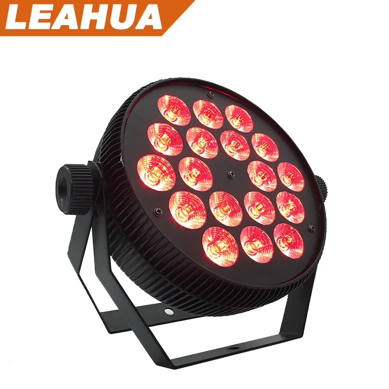 LEDパー缶ステージライト、18x12W RGBW 4イン1 DJライトストロボ