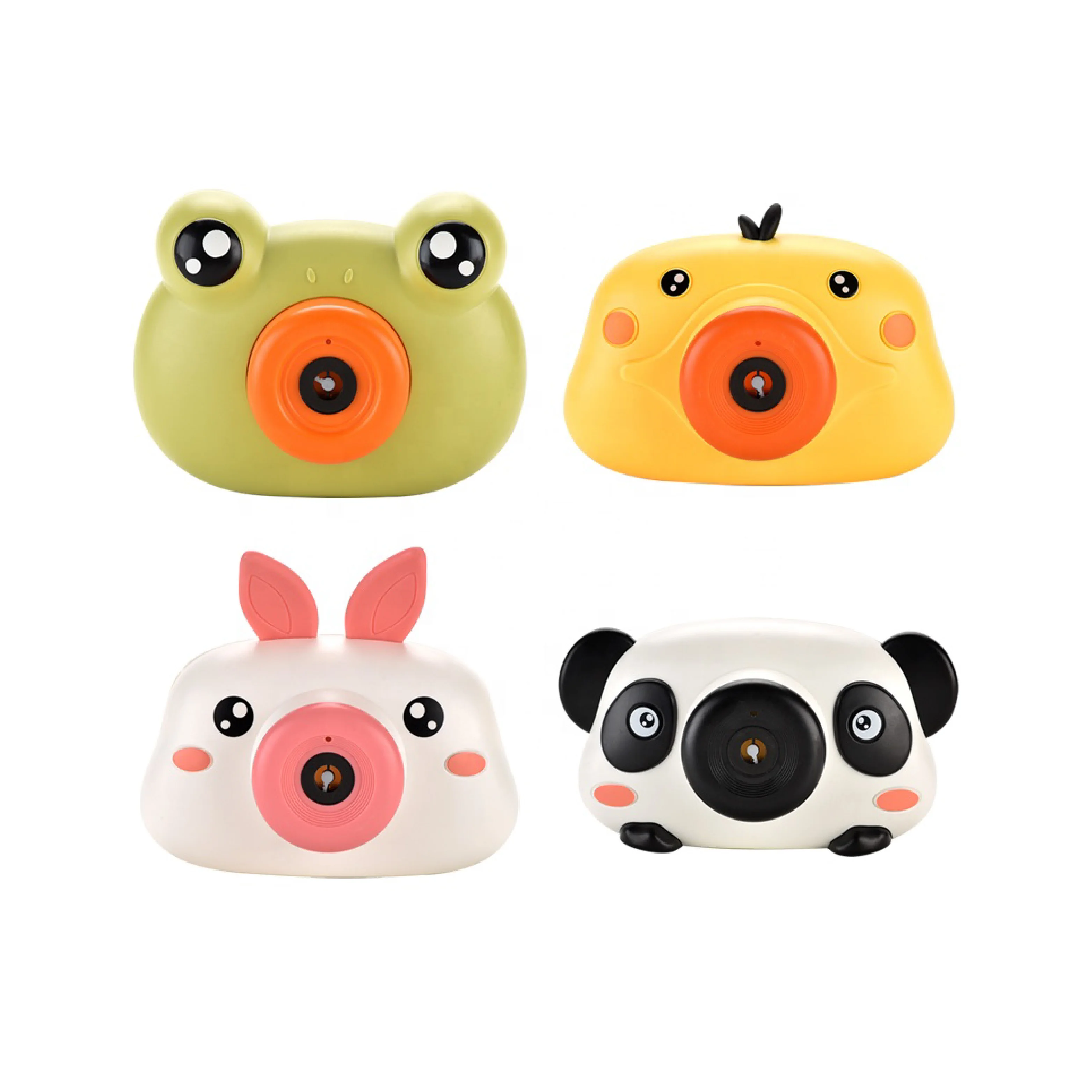 2024 New Product Cow Bubble Camera for Kids With Music and Light Bubble Machine Outdoor Bubble Toys