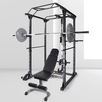 ジムフィットネス機器多機能調整可能なバーベルスクワットパワー