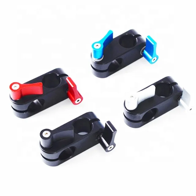 Custom 90 Degree Right Angle Rotate 15mm Rail Rod Clamp for Dslr Rig Support Camera Accessories