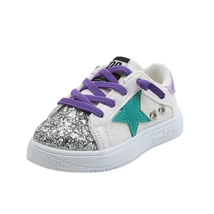 Girls Boys Sequin Soft Soled Kids Sneakers Shoes Custom Designer Star Toddler Kids Shoes Casual Shoes