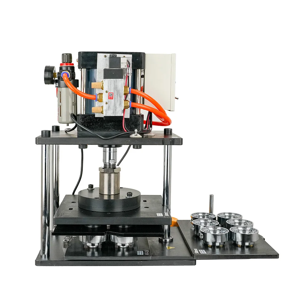 Pneumatic Badge Button Pin Making Machine Size 72x42x60cm Metal Pin Badge Button Magnet Making Machine