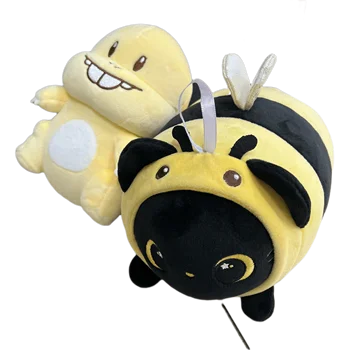 OEM/ODM Hot Sale Custom Cartoon Animal Plush Toy Cute Soft Embroidered Stuffed Doll Super Soft Polyester Fabric Gift for Kids