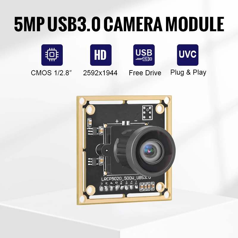 5MP USB3.0 Camera Module CMOS IMX335 MJPG/YUY2 1080P 60FPS High Frame Rate Mini Camera for Fast Moving factory