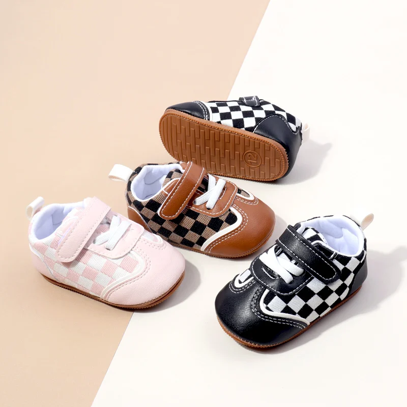 2024 High Quality Anti-slip Hook&loop Soft TPR Outsole Unisex Baby Toddler Sport Shoes Boys and Girls Casual Shoes BXC4142 factory