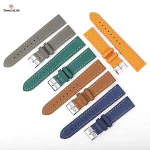 Custom Personalized Genuine Leather Watch Bands With Quick Release Analog Watch for Men with Leather Strap 18mm 20mm 21mm 22mm