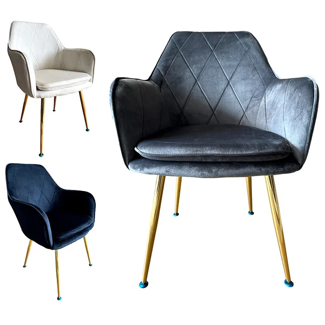 Professional design cheap contemporary grey european nordic style luxury modern chair velvet hotel restaurant dining room chair