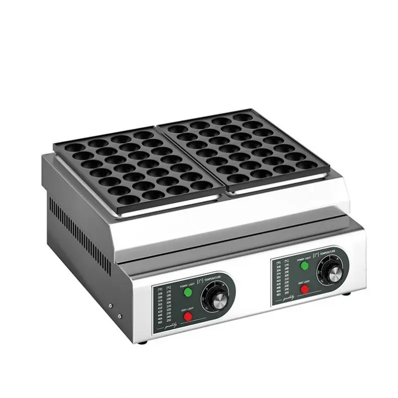 TEBAK Commercial 56-hole Electric Fish Ball Stove Baking Pan Double Plate Baking Tray Stall Shrimp Egg Gas Octopus Ball Machine
