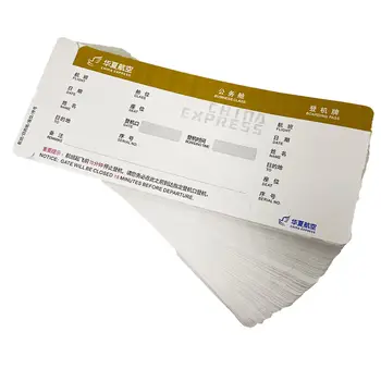 Airline Boarding Pass Airport Ticket Boarding Check Card Ticket Plane Custom Airport Flight Ticket